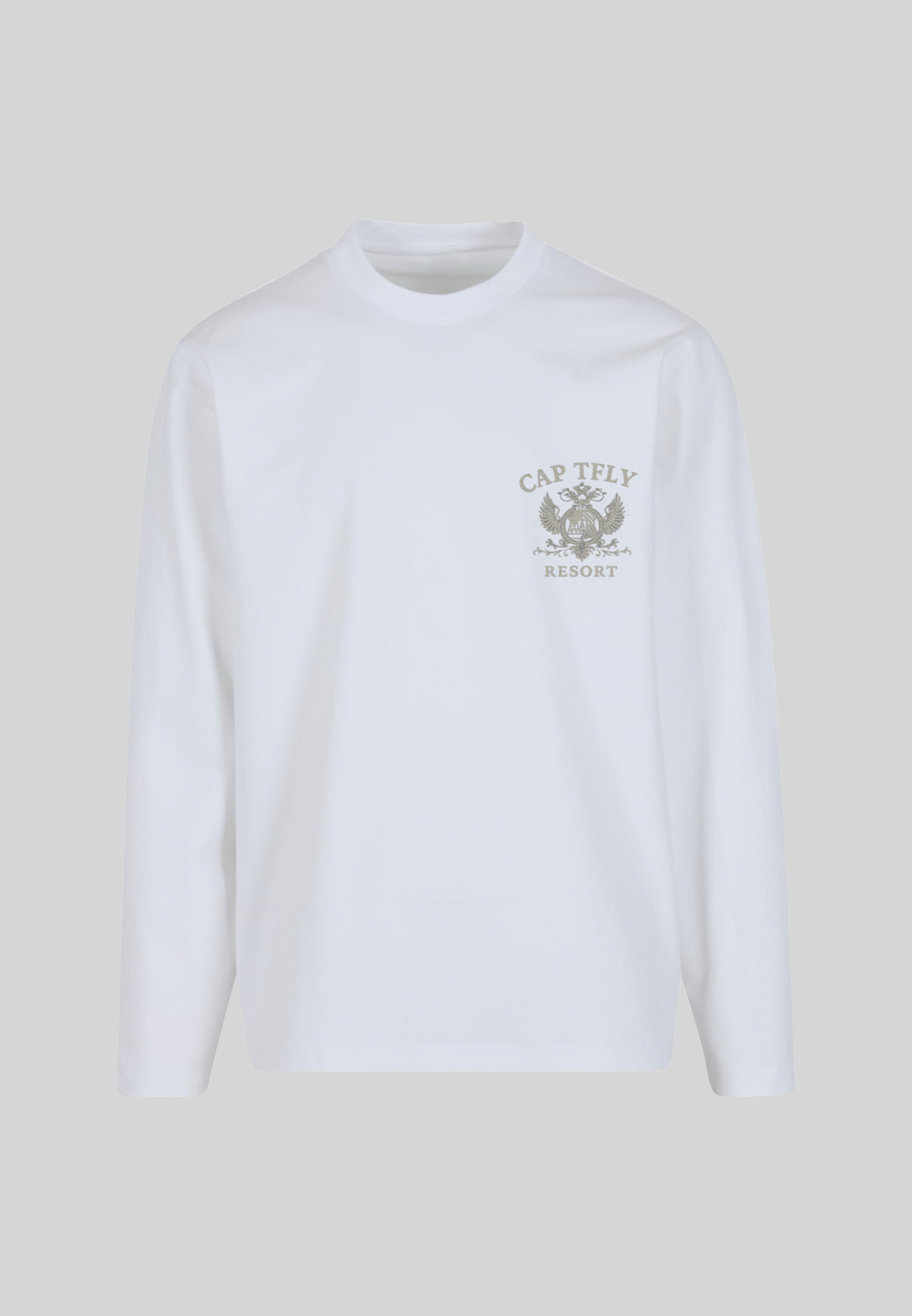 165/26 - YOU‘RE IN CAP TFLY RESORT WHITE LONGSLEEVE