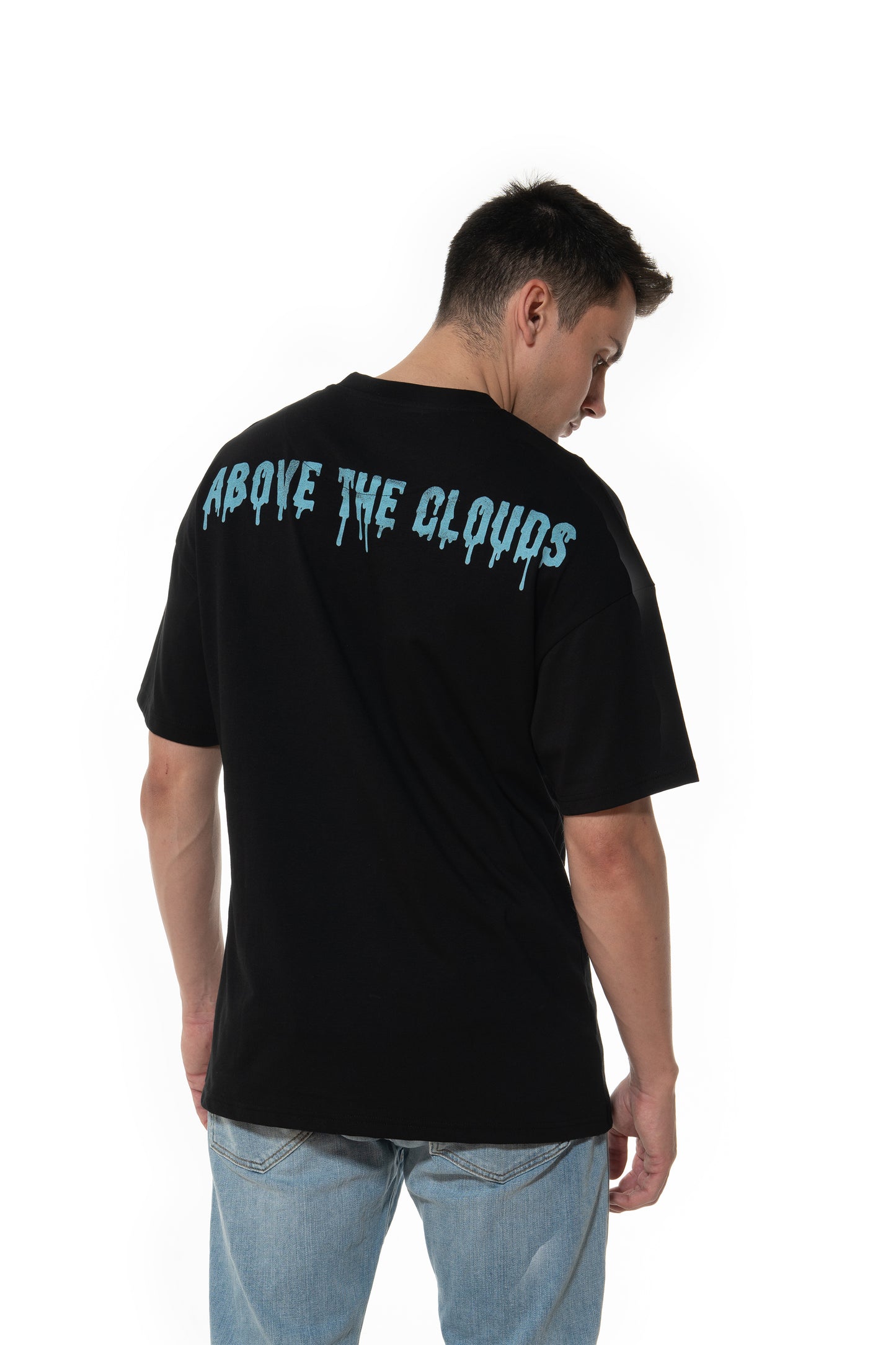 054/21 - YOU´RE ABOVE THE CLOUDS BLACK SHIRT