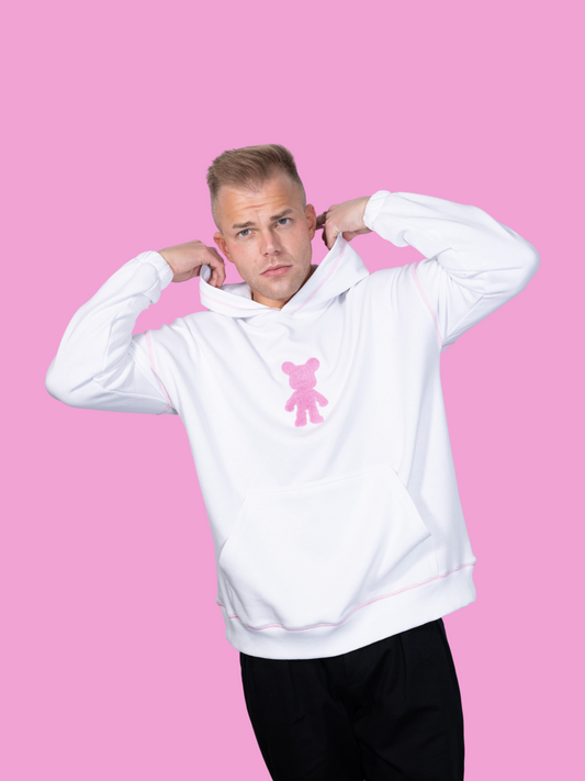 102/23 - TFLY x VALLY FROM THE HOOD WHITE HOODIE