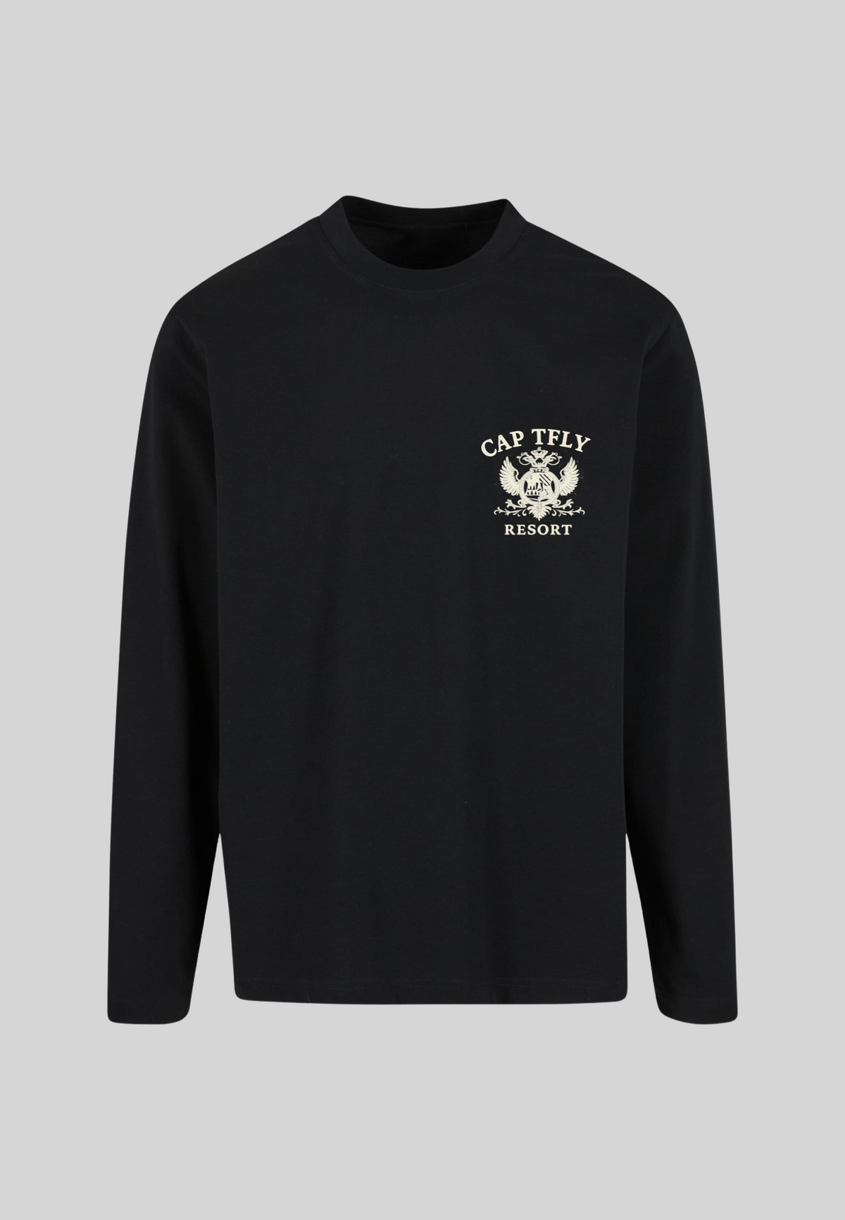 164/26 - YOU‘RE IN CAP TFLY RESORT BLACK LONGSLEEVE
