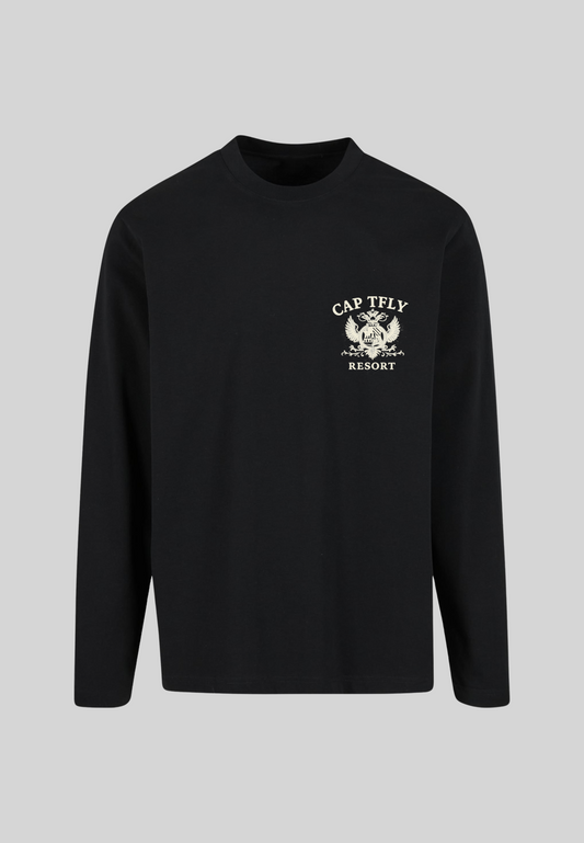 164/26 - YOU‘RE IN CAP TFLY RESORT BLACK LONGSLEEVE