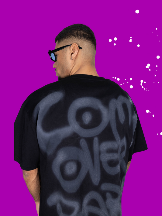 TFLY X YP GRAFFITI SERIES BLACKGREY SHIRT
