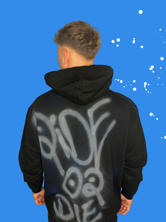 TFLY X YP GRAFFITI SERIES BLACKGREY HOODIE