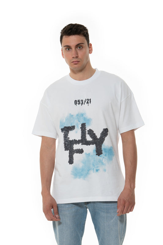 053/21 - YOU´RE ABOVE THE CLOUDS WHITE SHIRT