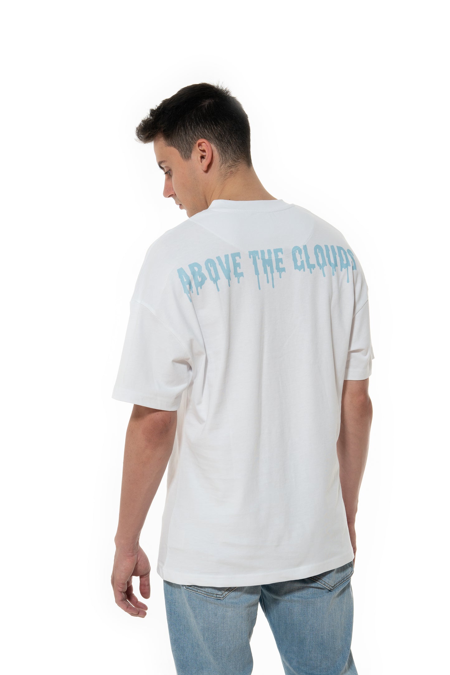 053/21 - YOU´RE ABOVE THE CLOUDS WHITE SHIRT